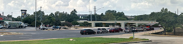 Intersection of US 290 and William Cannon Drive, from ground level